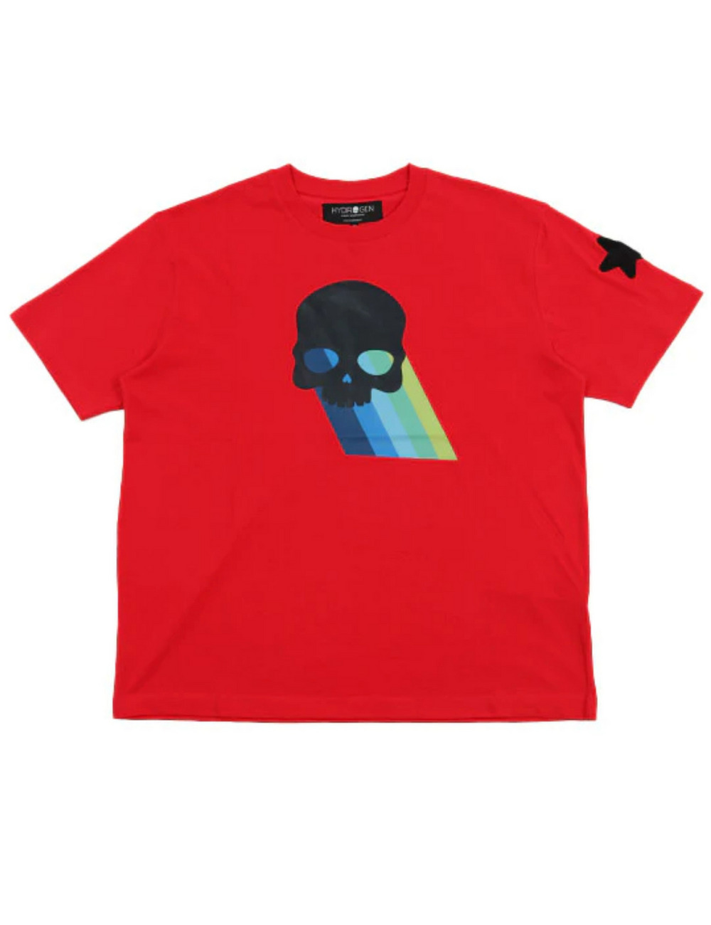 レインボースカルTシャツ(半袖) / RAINBOW SKULL T SHIRT 詳細画像 レッド 1