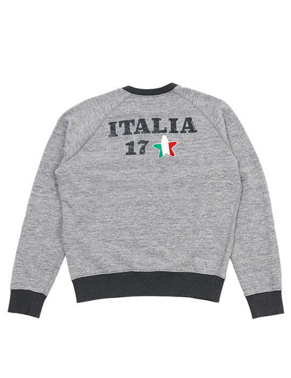 イタリア17 ブラックリブスウェットシャツ / ITALIA 17 BLK LIB SWEATSHIRT 詳細画像 ライトグレー 2
