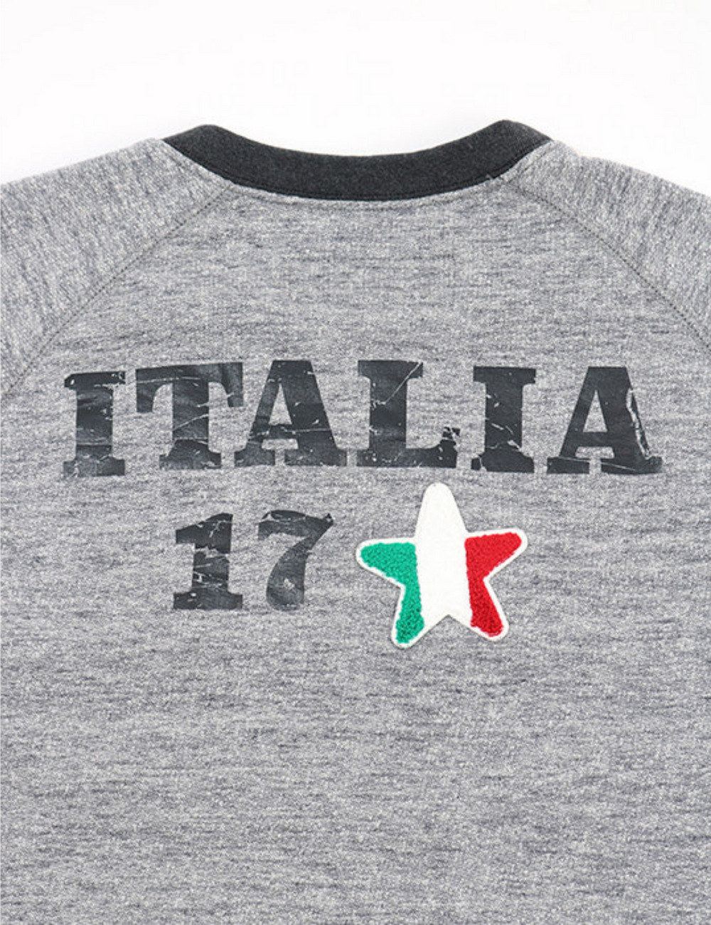 イタリア17 ブラックリブスウェットシャツ / ITALIA 17 BLK LIB SWEATSHIRT 詳細画像 ライトグレー 7