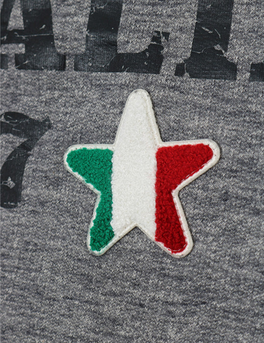 イタリア17 ブラックリブスウェットシャツ / ITALIA 17 BLK LIB SWEATSHIRT 詳細画像 ライトグレー 8