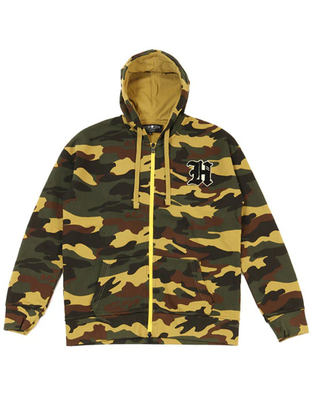 Hカモフラ―ジュフーディ / H CAMOUFLAGE HOODIE 詳細画像 カーキ 1