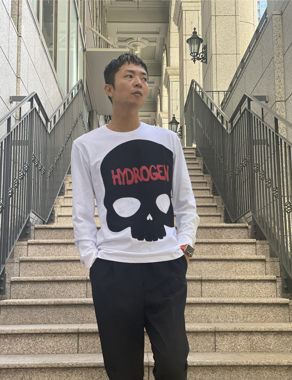 ビッグスカルTシャツ(長袖)/BIG SKULL TEE LS 詳細画像 ホワイト 9