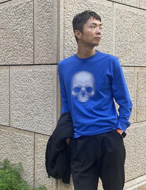 スカルドットTシャツ(長袖)/SKULL DOTS TEE LS 詳細画像