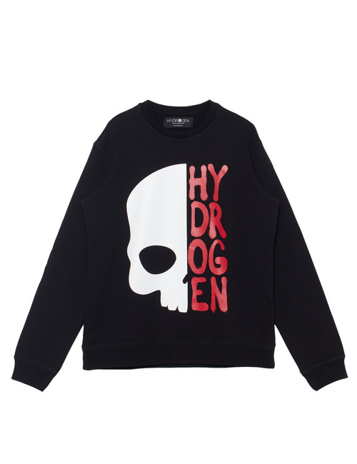 ハーフスカルクルーネックスウェットシャツ/HALF SKULL CREWNECK SWEATSHIRT 詳細画像