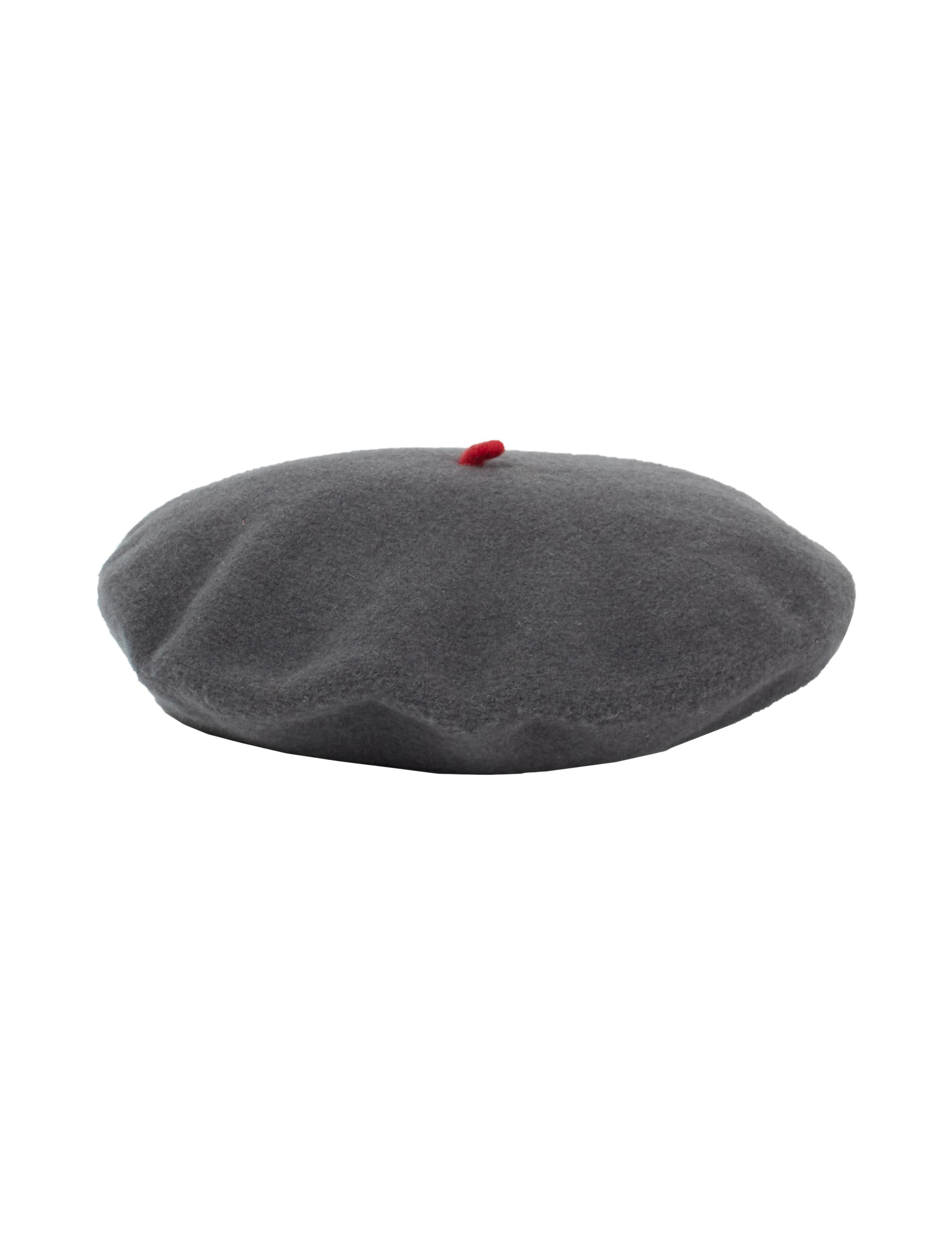 ベレー帽（グレー）44〜50センチ - 帽子
