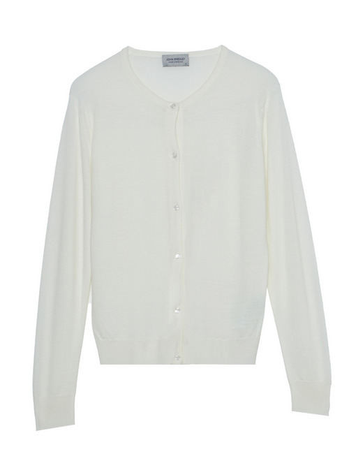 【WOMEN】JOHN SMEDLEY クルーネックカーディガン 