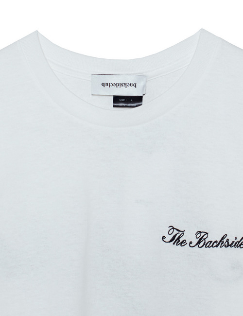 【MEN】BACKSIDE CLUB ロゴ刺繍Tシャツ 詳細画像