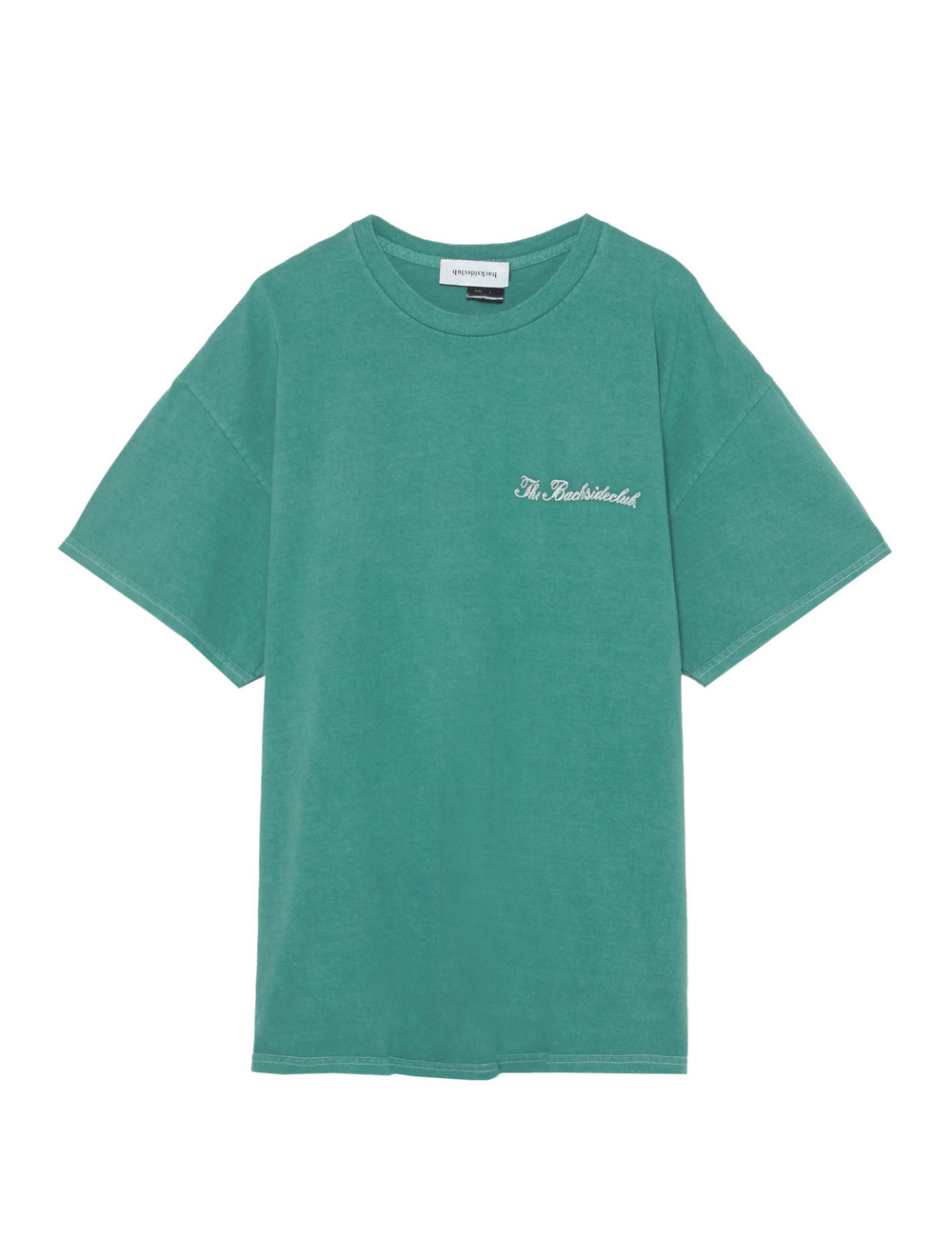 【MEN】BACKSIDE CLUB ロゴ刺繍Tシャツ 詳細画像 グリーン 1