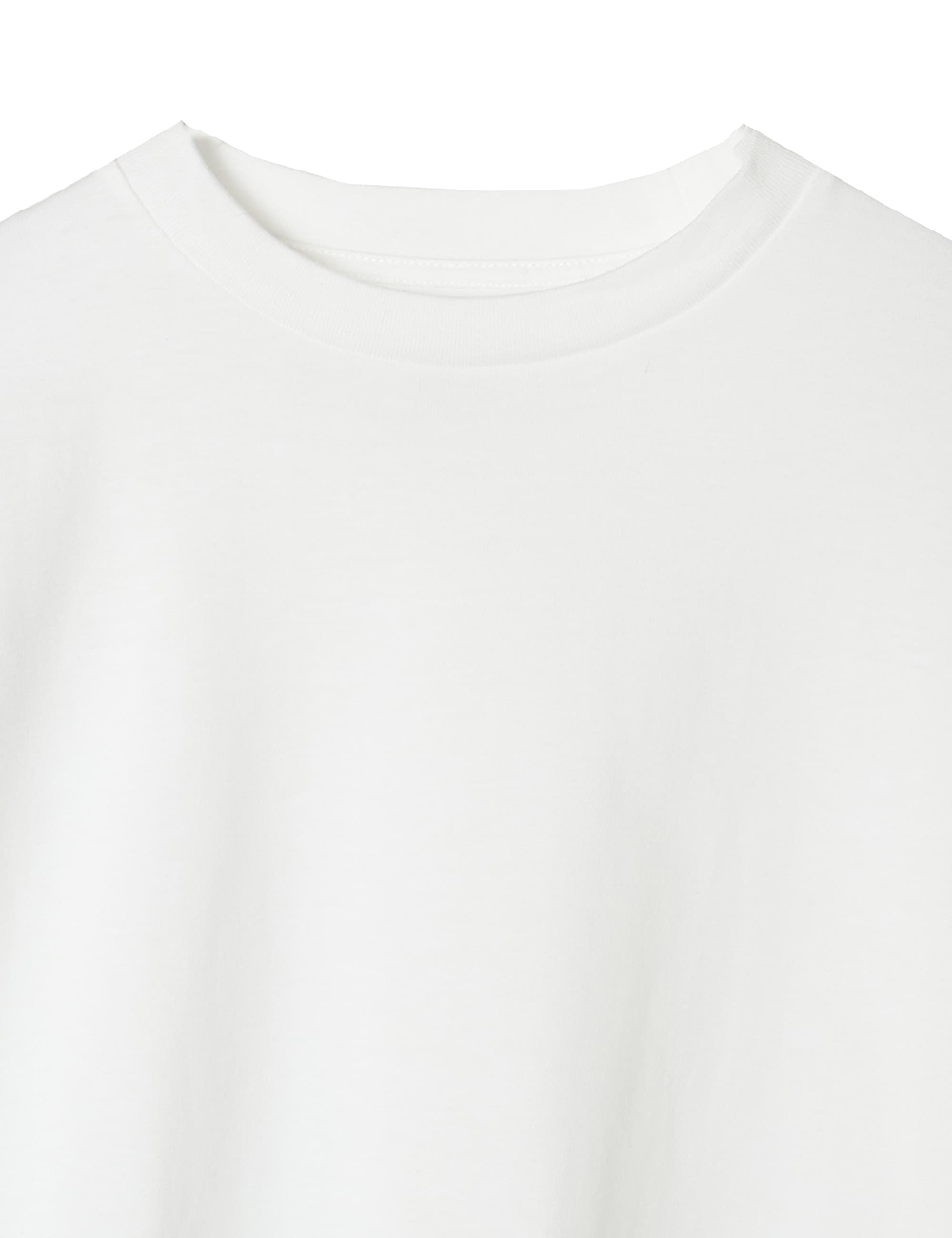 【WOMEN】コットンクルーネックTシャツ（BAILA 6月号掲載） 詳細画像 ホワイト 3